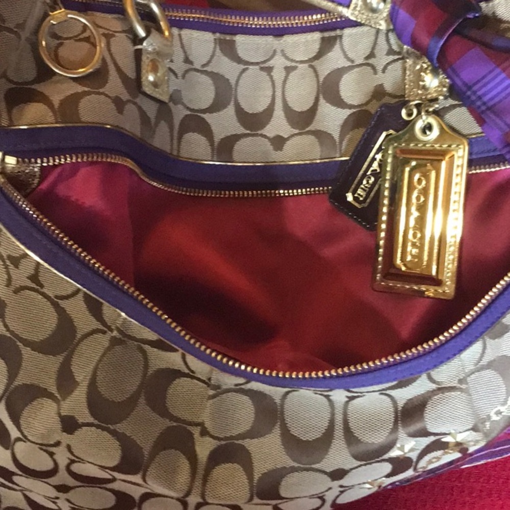 Poppy Coach fun tote bag, purse, handbag, shoulder bag. - Picture 8 of 14